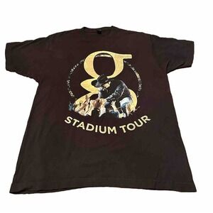 Garth Brook Stadium Tour Band Tee Black T Shirt Mens L Concert Country Music